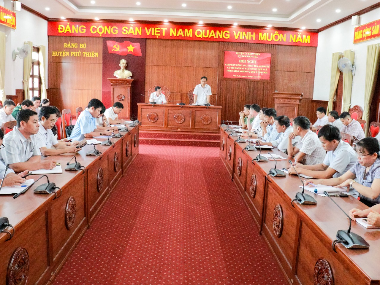 Article Ủy ban Kiểm tra Huyện ủy Phú Thiện (Gia Lai) tổ chức Hội nghị giao ban công tác kiểm tra, giám sát và kỷ luật của Đảng quý I năm 2024