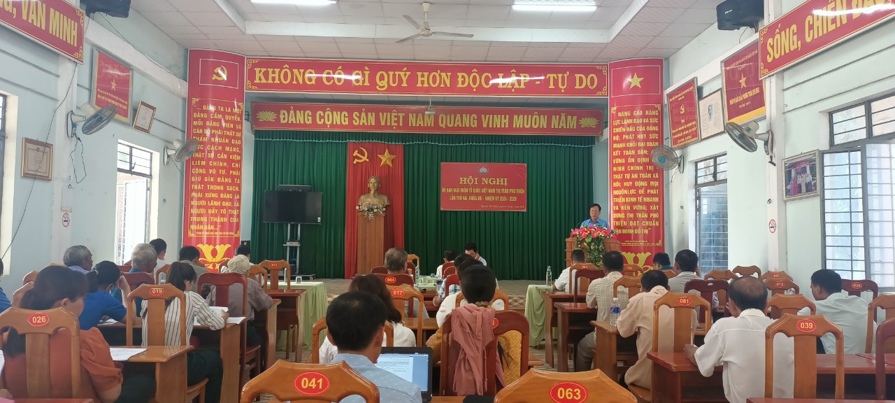 Article Uỷ ban Mặt trận Tổ quốc Việt Nam thị trấn tổ chức hội nghị lần thứ hai, khoá VIII-Nhiệm kỳ 2024-2029